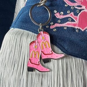 SHANIA TWAIN X MCDONALD'S Hot Pink Cowboy Boot Keychain